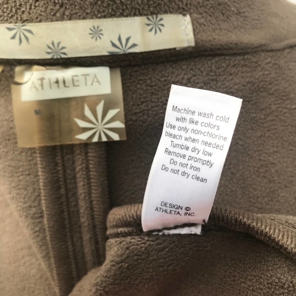 SzM ATHLETA Tan Switchback Fleece Jacket - Picture 13 of 14